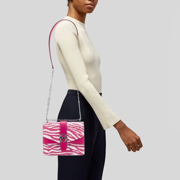 Michael Kors Zebra Print Crossbody Bag - Picture 2 of 16